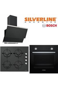 Bosch -sılverlıne Karışık Süper Ankastre Set (Hbf010ba1t-cs5335b01-3420 B)