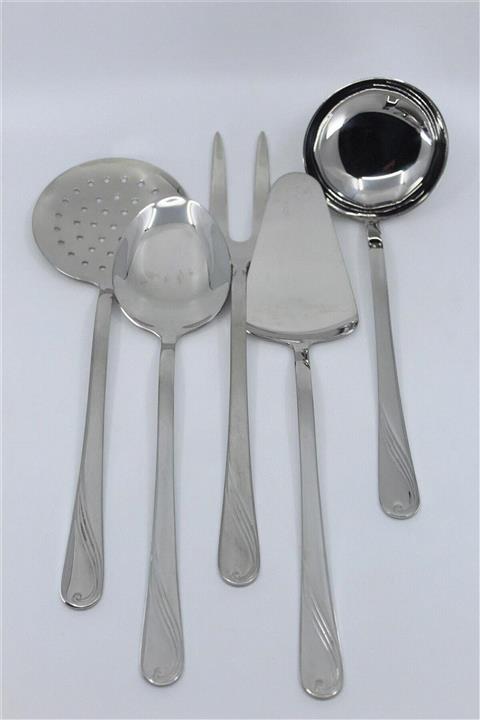 İnter Elik Bahar Model Servis Takımı 6 Prç. - Kepçe Kevgir Servis Seti