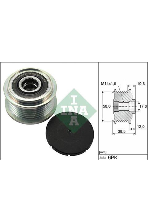 ÖZGÜÇYEDEK Alternator Gergı Rulmanı (6 Kanallı) Corolla Aurıs 1,4 D4d 2012 Yarıs 1,4 D4d