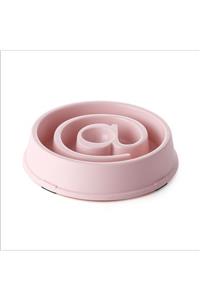 pawin Yavaş Mama Yeme Kabı @ Işareti Pembe 18.5 Cm