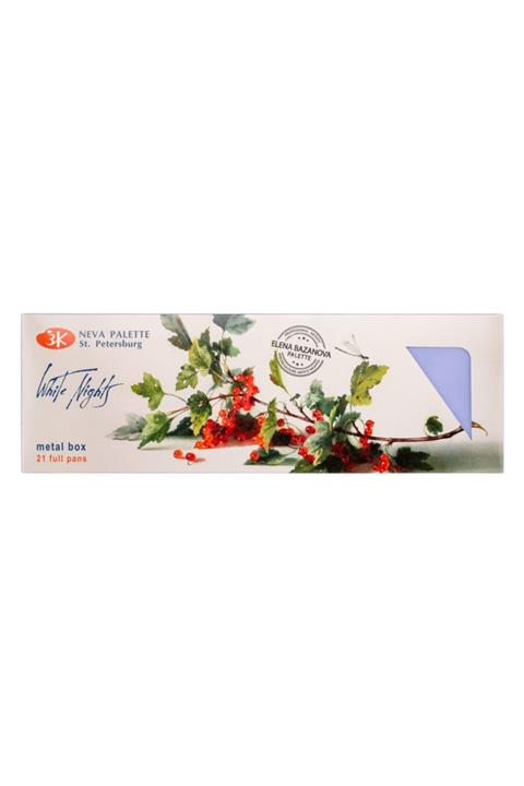 ST. PETERSBURG S.p. Watercolours Set Whıte Nıghts 24 Pans, Bazano