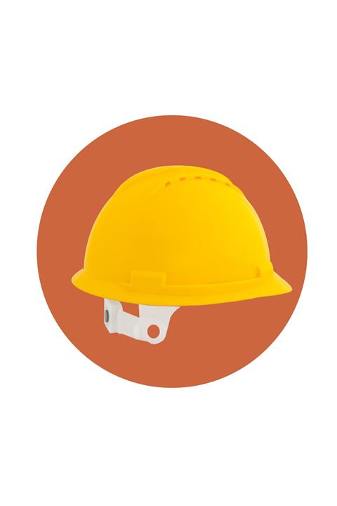 BBU Safety Equipment Sp 200 Sarı Enseden Ayarlı Push Pull Sistemli Baret