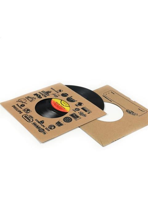 Çıtırtılı Sesler 45'lik Plak Zarfı (50 Adet Firma Logo Baskılı Versiyon)