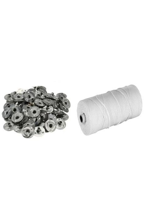 NETTENS Mum Fitili 1 Metre Ve Çıt Çıt 10 Adet Bir Arada Mum Yapımı İçin