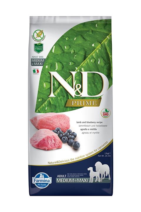 N&D Tahılsız Kuzu Etli Orta Irk Yetişkin Köpek Maması - 12 kg