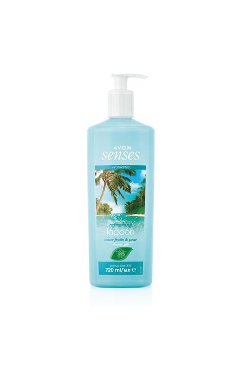 AVON Senses Refresing Lagoon Su Meyveleri Ve Armut Kokulu Nemlendirici Duş Jeli 720 Ml