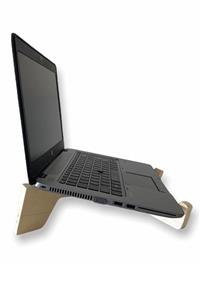 Black Gold Laptop Tablet Standı Dizüstü Bilgisayar Sehpası Kasa Soğutma Portatif Ağaç Oyma Kaymaz Stand