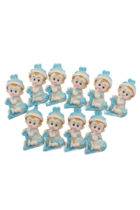 Lora Wedding Polyster Mavi Erkek Biblosu 5cm 10 Adet