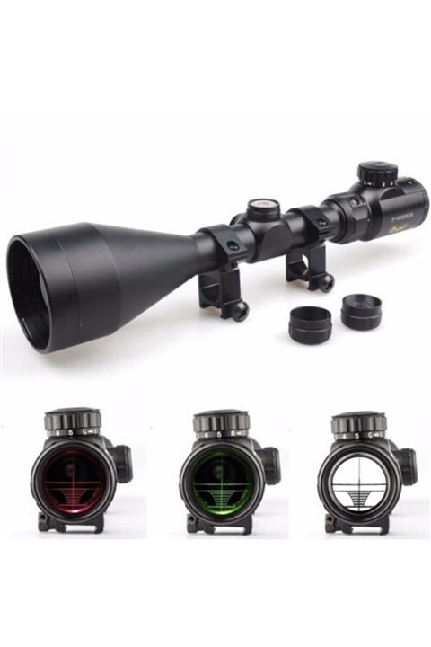 Nikula Tr- 3-9x56eg Tüfek Dürbünü Çift Işık Kırmızı,yeşil Kaynaklı Zoomlu