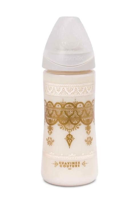 Suavinex Couture Geniş Ağız Biberon 360ml Beyaz