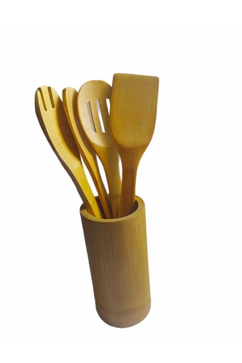 naturalife Ahşap Bambu 4'lü Spatula Takımı