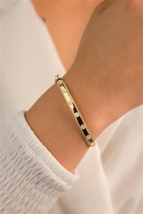 YAVUZ KUYUMCULUK 14 Ayar Altın Italyan Yoncası Kelepçe