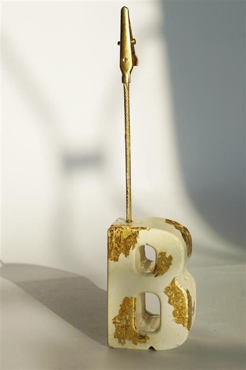 KatreCraft Not Tutucu B Harfi Gold