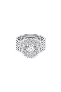 Swarovski Kadın Yüzük Moonsun:ring Set 5 Czwh/rhs 2 52 5513981