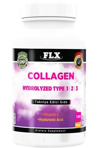 FLX Kollajen Tip-1 Tip-2 Tip-3 Collagen Hyaluronic Asit Vitamin C 180 Tablet