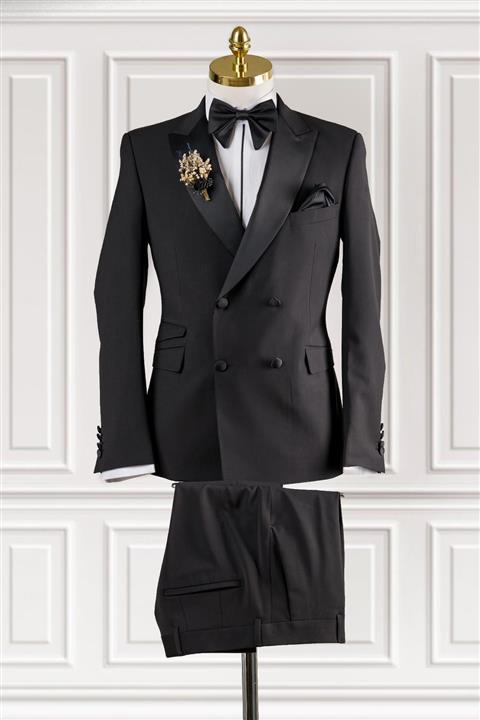 AKÇAYLAR Torres Kruvaze Smokin Takım Elbise