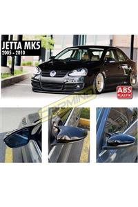 Carmind Vw Jetta Mk5 Batman Yarasa Ayna Kapağı Piano Black 2005-2010