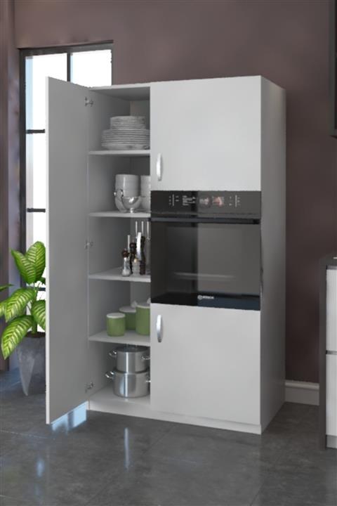 EraHome Büyük Ankastre Mutfak Fırın Dolabı Kapaklı