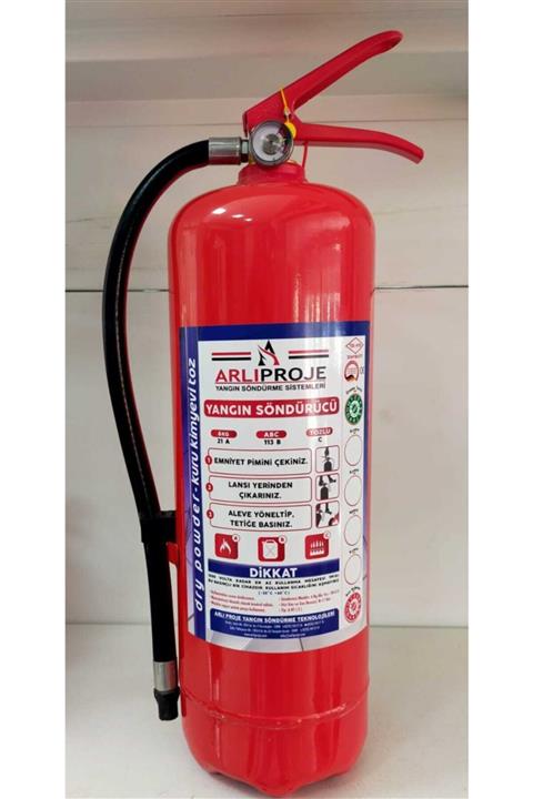 WARMA Arlı 6 Kg Abc Yangın Söndürme Tüpü 4 Yıl Garantili