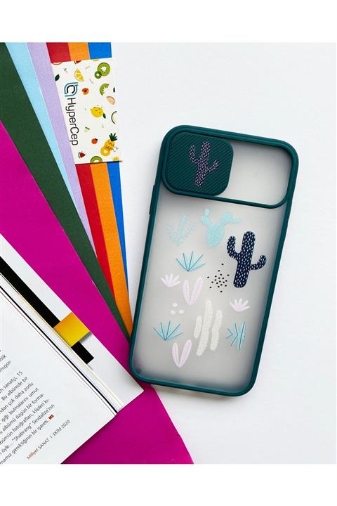 HyperCep Samsung Galaxy A71 Kamera Korumalı Sürgülü Baskılı Silikon Kılıf