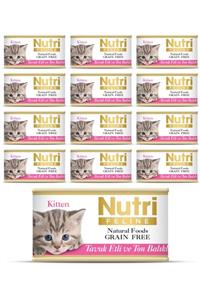 Nutri Feline Kitten Tavuk Etli Ve Ton Balıklı Konserve Yavru Kedi Maması 85 Gr 12 Adet