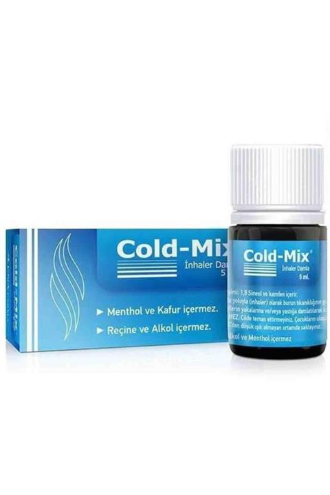 ColdMix Okaliptus, Ladin İçeren Inhaler Damla 5 ml