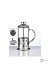 YAKUT Metal 1000 Ml French Press Bitki Çayı Demliği