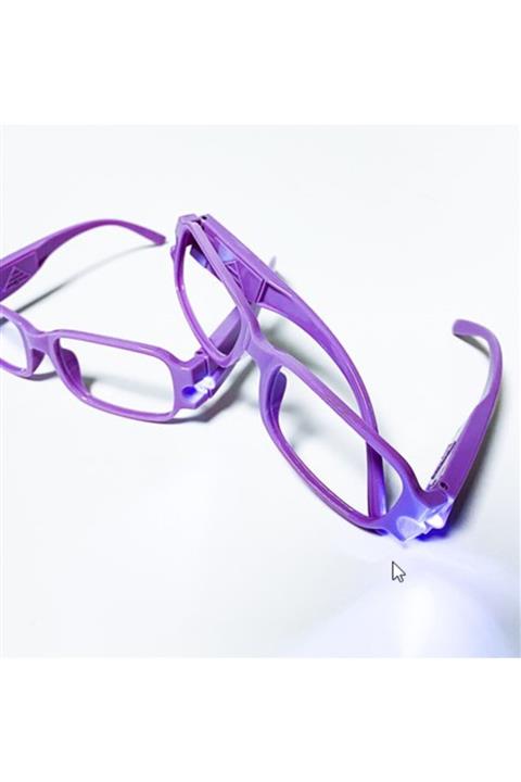 TEKNO İSTANBUL Renkli Camsız Led Işıklı Kitap Okuma Gözlüğü