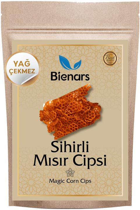 Bienars Sihirli Mısır Cipsi Turuncu Çiçek Yağda Büyüyen 500 gr (SURİYE CİPSİ) Sürpriz Hediyeli