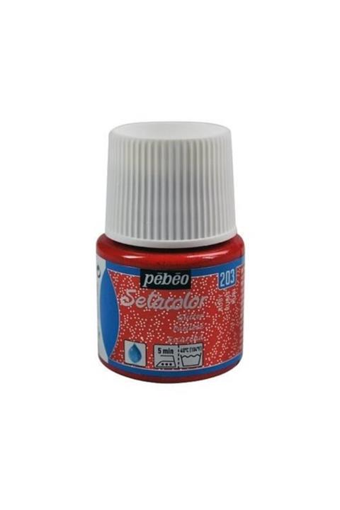 Pebeo Setacolor Glitter (Simli)  Kumaş Boyası 203 RUBY