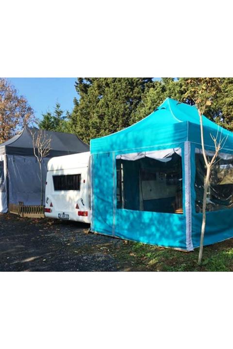 ProKamp Karavan Çadırı Kış Bahçesi 3x4.5m Kamp Outdoor Avcı Çadırı Katlanır Off Road Tente Gölgelik