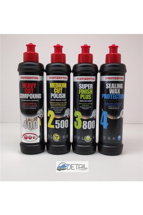Menzerna 400 2500 3800 Sealing Wax Boya Boruma Seti 250 Ml