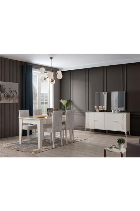 POYRAZ Asya Konsollu Yemek Odası Takımı