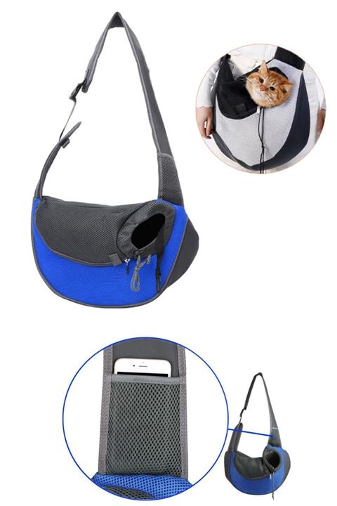 Alfagrup Al&fa Grup Mavi Large Tek Omuz Askılı Küçük Irk Kedi Köpek Evcil Hayvan Taşıma Çantası Hanger