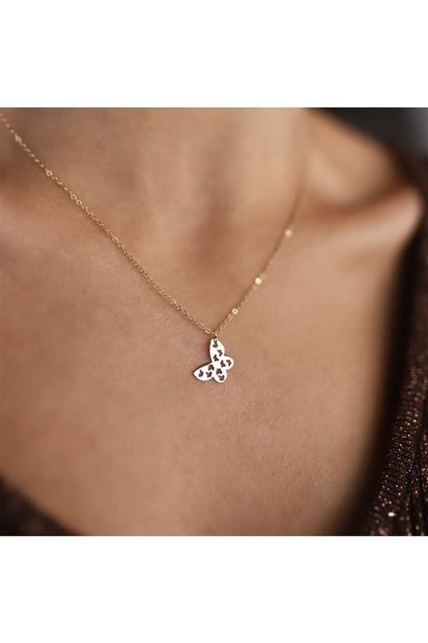 Altın Sepeti Kelebek Altın Kolye