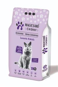 magicsand Topaklanan Kedi Kumu %100 Doğal Bentonit Lavanta Kokulu Ince Taneli 10 Lt