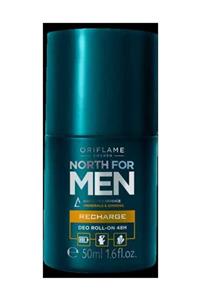 Oriflame Erkekler Için North For Men Recharge 48 Saat Etkili Roll-on Deodorant - 50 Ml