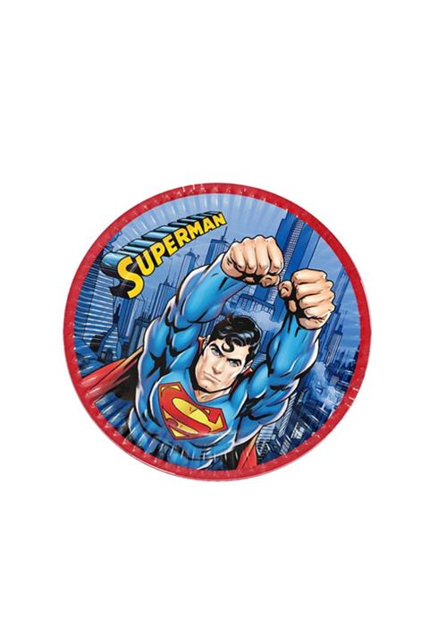 Festivall Party Shopping Superman Tabak 23 Cm. 8'li