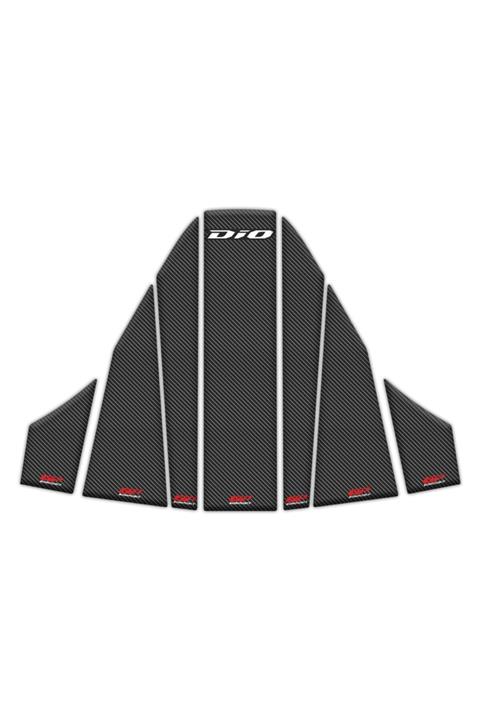 GP KOMPOZİT Honda Dio 2021 Uyumlu Tank Pad Seti Karbon