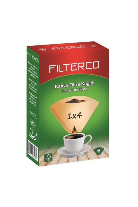 Filterco Kahve Filtre Kağıdı 1 X 4 40'lı