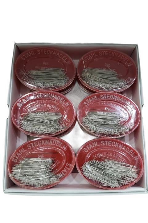 Dedebaş Çelik Toplu Iğne Kuaför Iğnesi 25 Gr 12 Li Paket