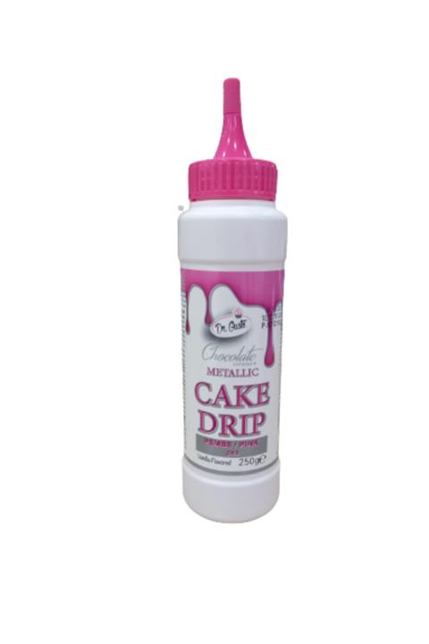 Dr. Gusto Pembe Metallic Cake Drip 250gr