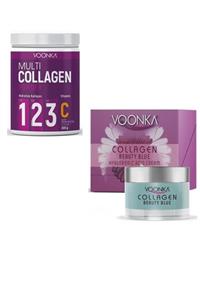 Voonka Tip 1,tip 2,tip 3 Hidrolize Kolajen 300 Gr + Sıkılaştırıcı Ve Kırışıklık Karşıtı Krem 50 Ml