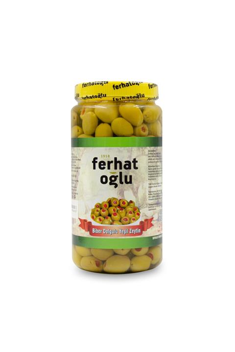 FERHATOĞLU Biber Dolgulu Yeşil Zeytin 1000 gr