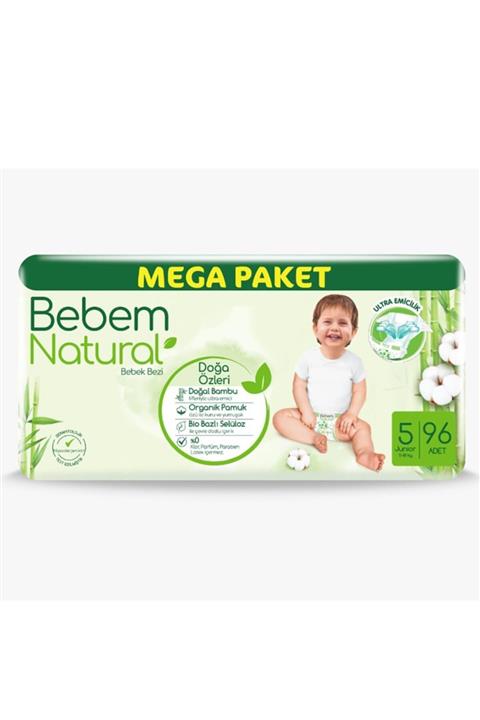 Bebem Natural Junıor No:5 11-18 Kg 96'lı Mega Paket