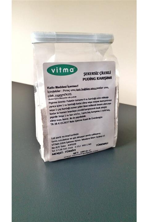 Vitma Şekersiz Çilekli Puding