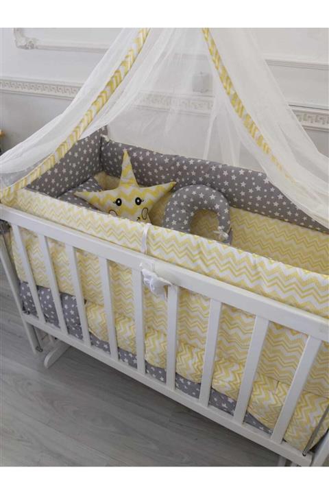 babyen1 Bebek Uyku Seti Neşeli Yastık Askısıyla Cibinlik Birlikte(BEŞİK HARİÇ)