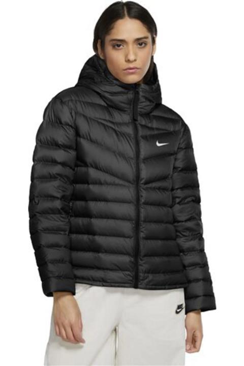 Nike Sportswear Down-fill Windrunner Full-zip Hoodie Kadın Ceket - Siyah
