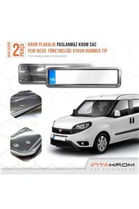 İntachrom Fiat Doblo Krom Plakalık - Hummer Tip 2 Adet