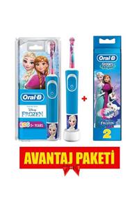 OralB Vitality 100 Frozen Şarj Edilebilir Diş Fırçası + İkili Başlık Avantaj Paketi